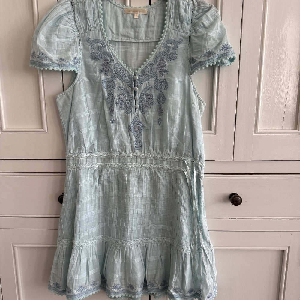 LoveShackfancy ABELINA DRESS Light Blue Dress Size 10